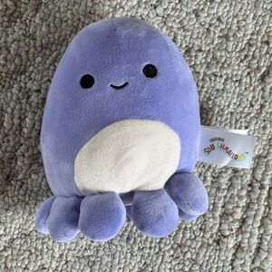 Squishmallows Violet the Octopus Plush Purple and White Stuffed Animal 6 inches